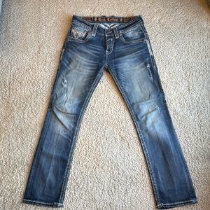 Rock Revival Jeans size 32x32 Emmitt Slim Straight.